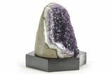 Amethyst Cluster With Wood Base - Uruguay #232599-1
